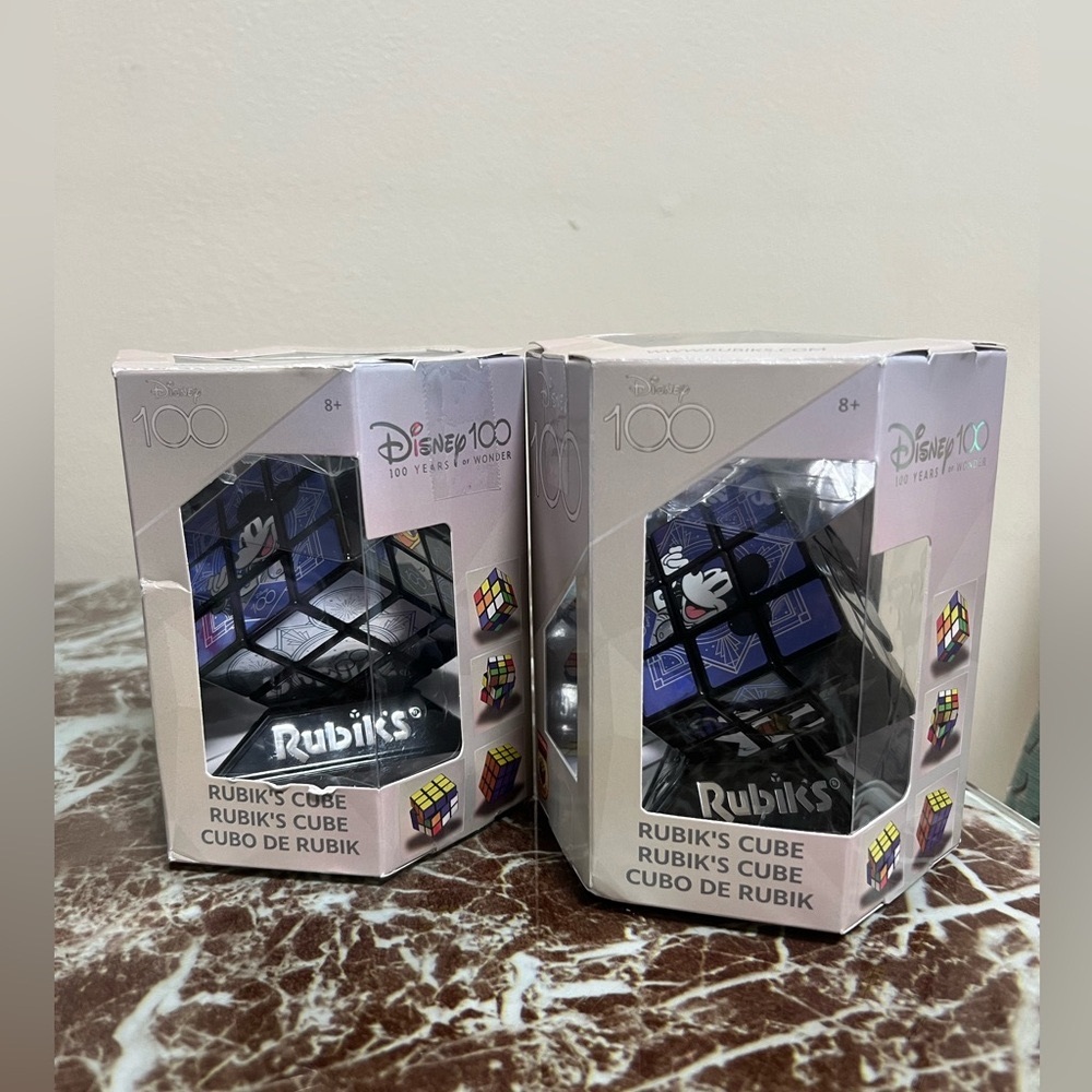 Two of NEW  Disney Parks 100 Years Of Wonder Mickey Mouse & Friends Rubik's Cube